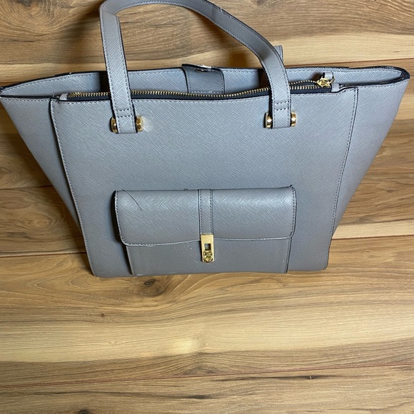 Kate Landry Lite Green (almost Gray)Faux Leather - Picture 3 of 10